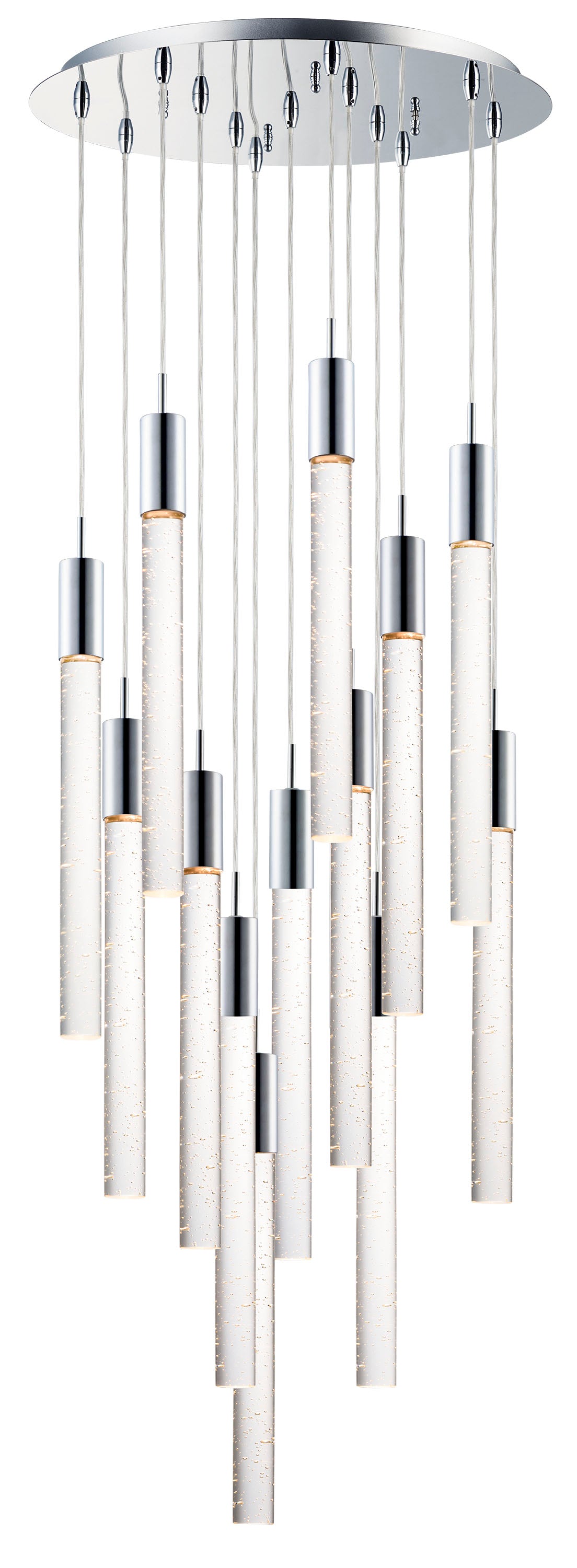 Big Fizz 13-Light LED Pendant Polished Chrome by ET2