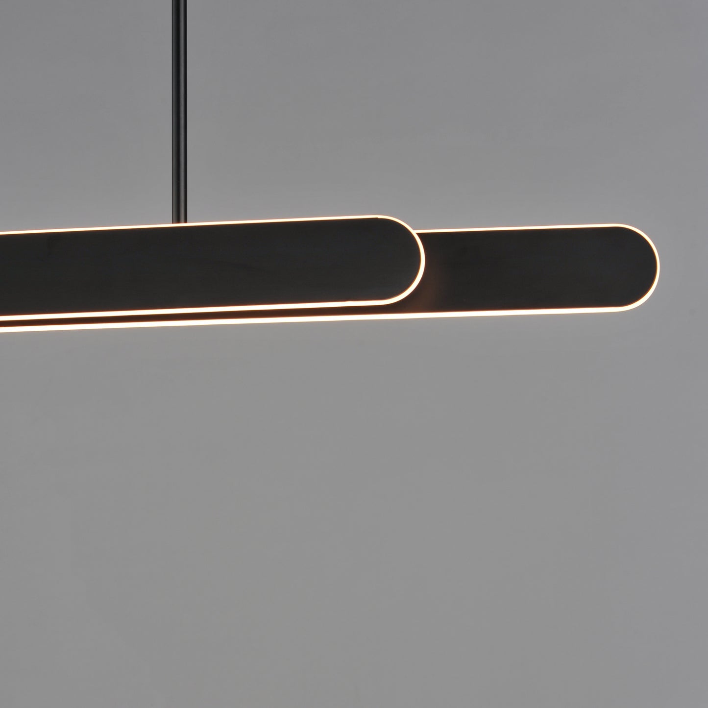 Belt Adjustable Linear Pendant Black by ET2