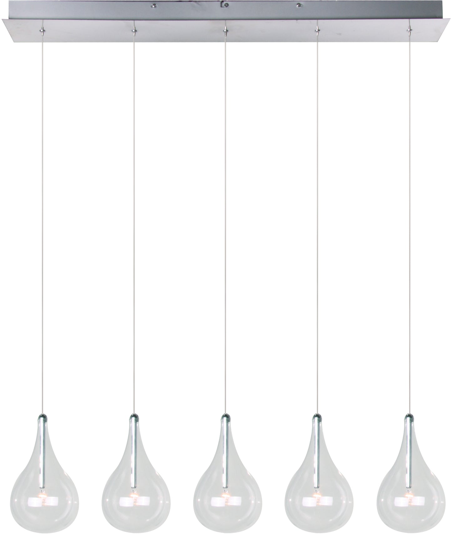 Larmes 5-Light Pendant Polished Chrome by ET2