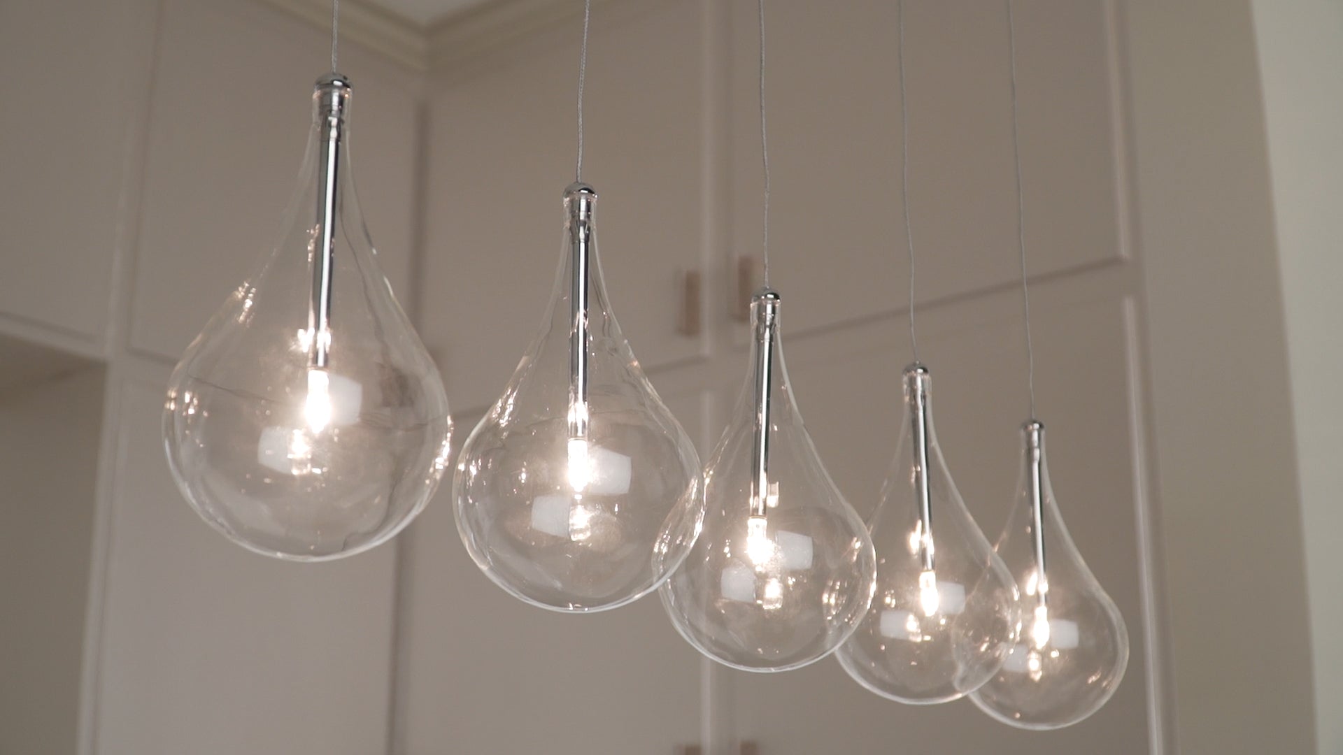 Larmes 5-Light Pendant Polished Chrome by ET2