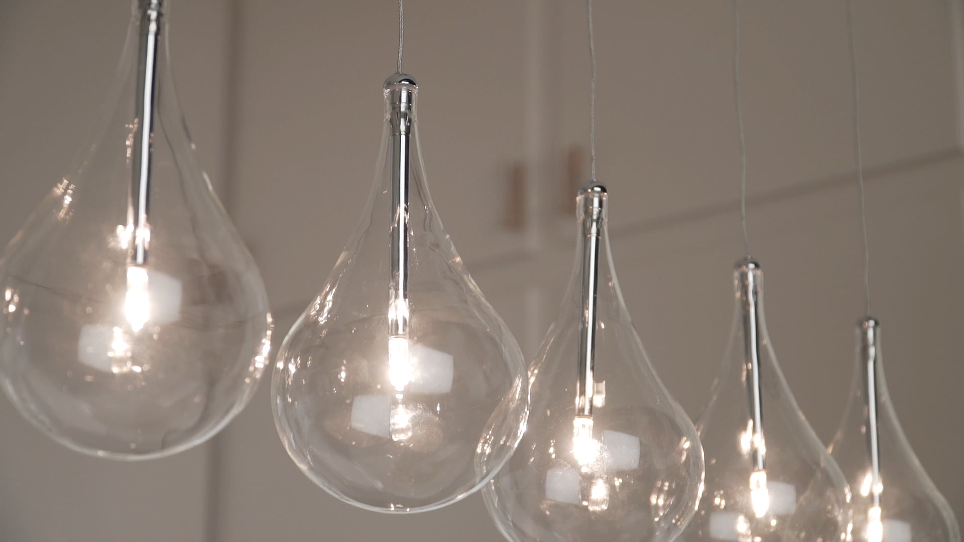 Larmes 5-Light Pendant Polished Chrome by ET2