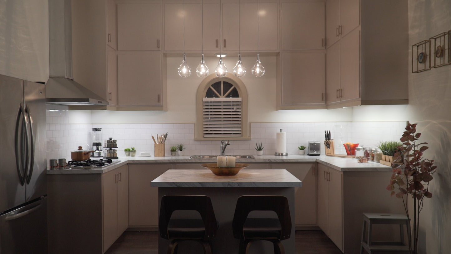 Larmes 5-Light Pendant Polished Chrome by ET2