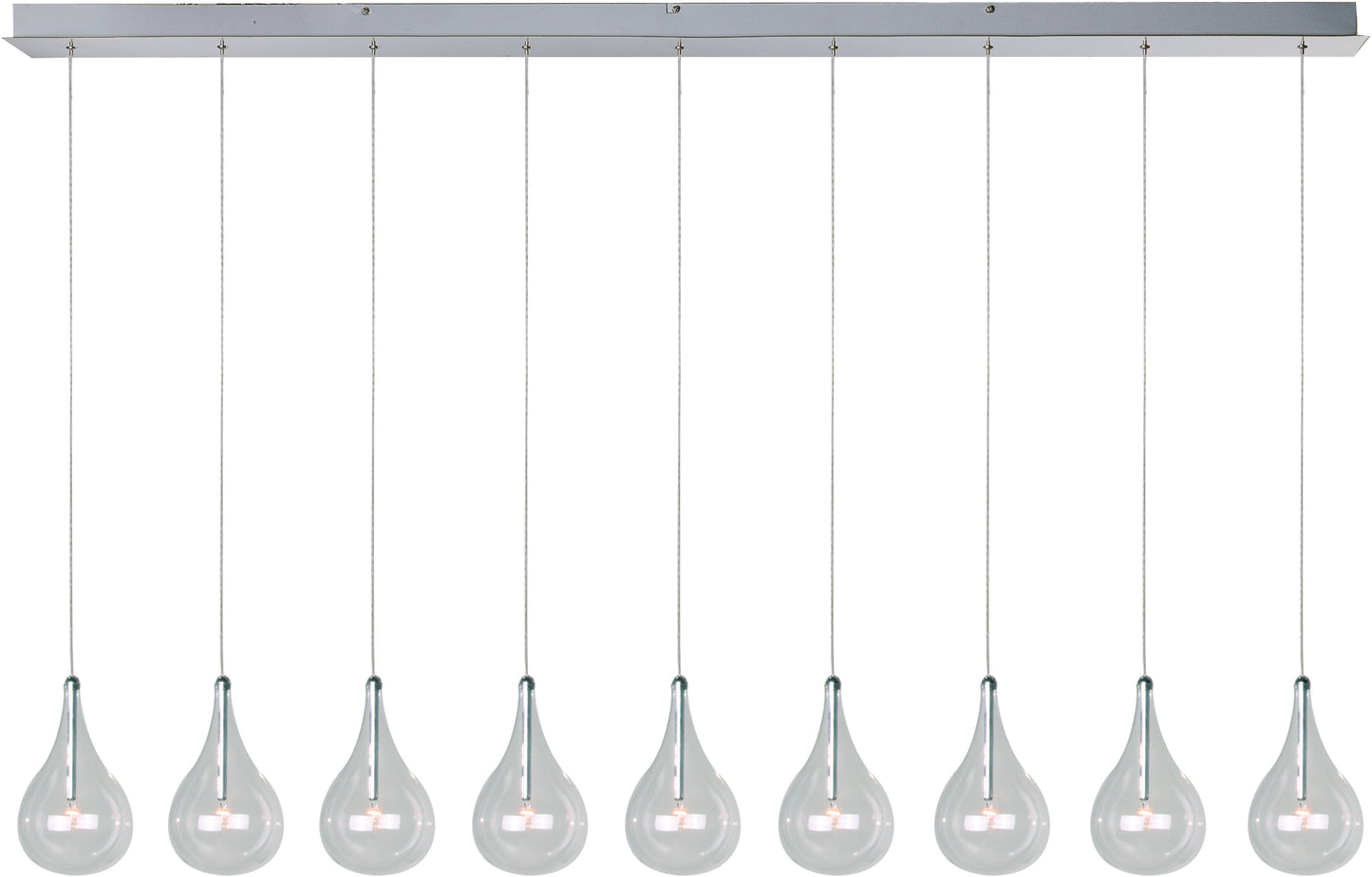 Larmes 9-Light Pendant Polished Chrome by ET2