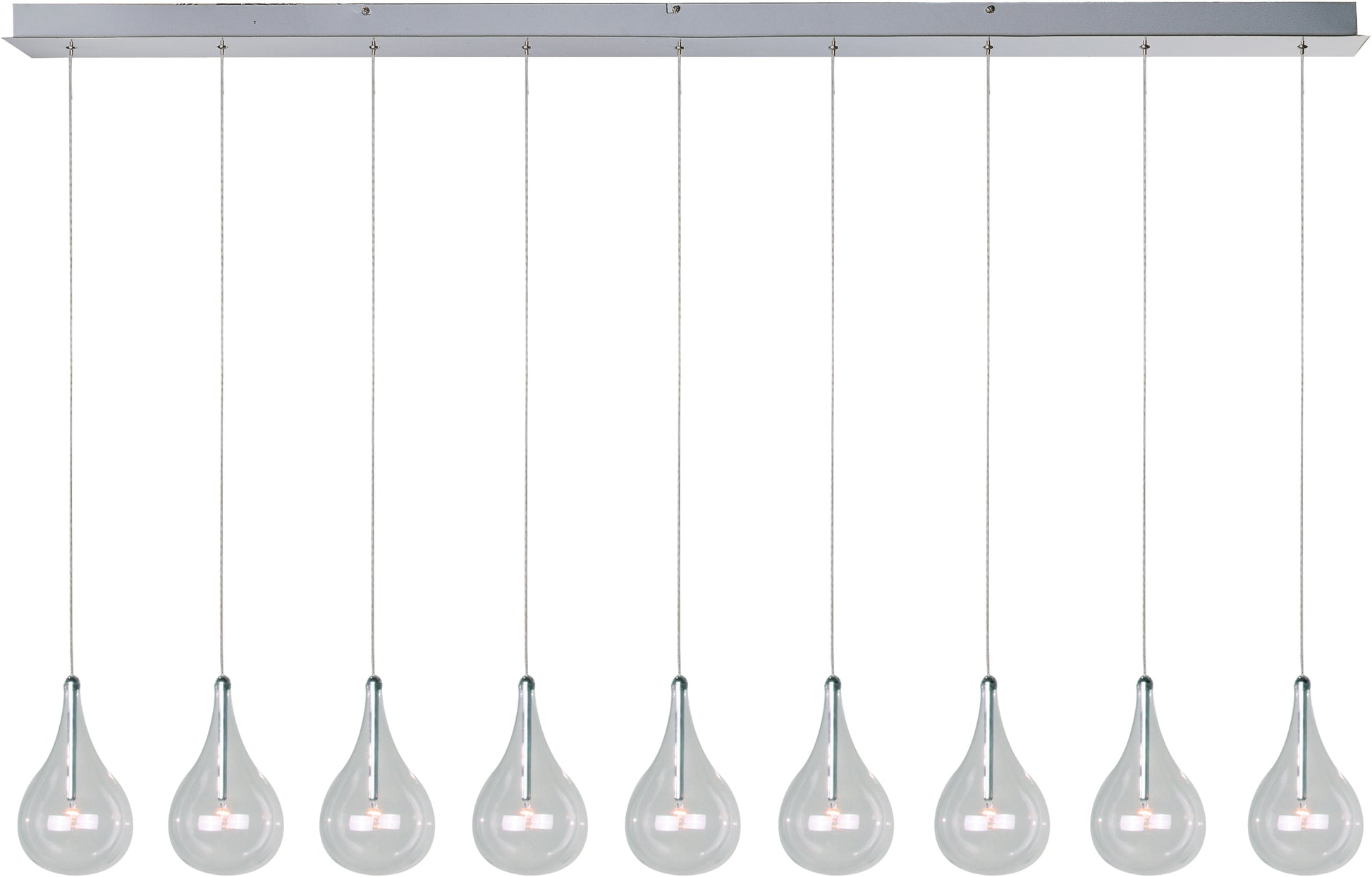 Larmes 9-Light Pendant Polished Chrome by ET2