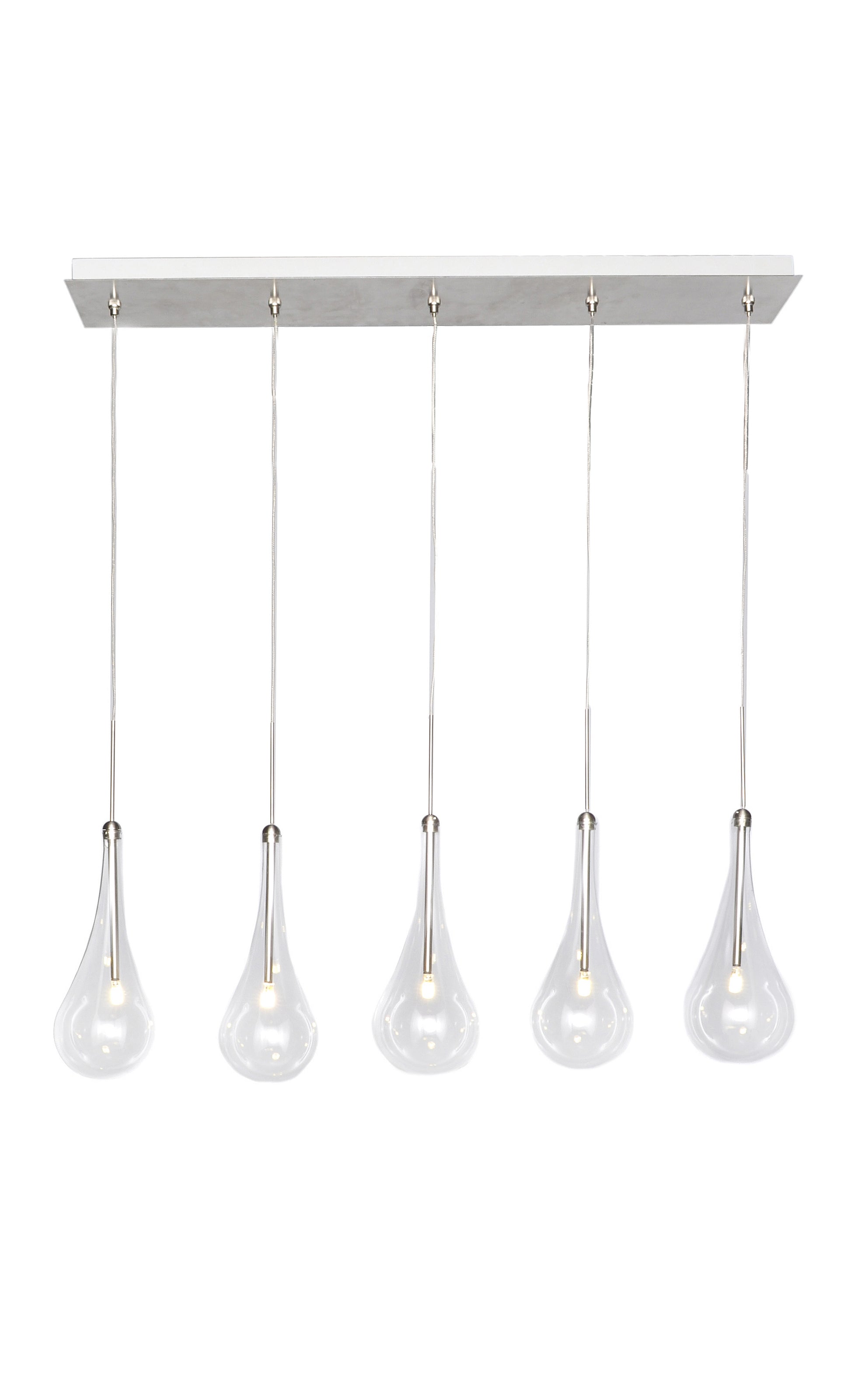 Larmes 5-Light LED Pendant Polished Chrome by ET2