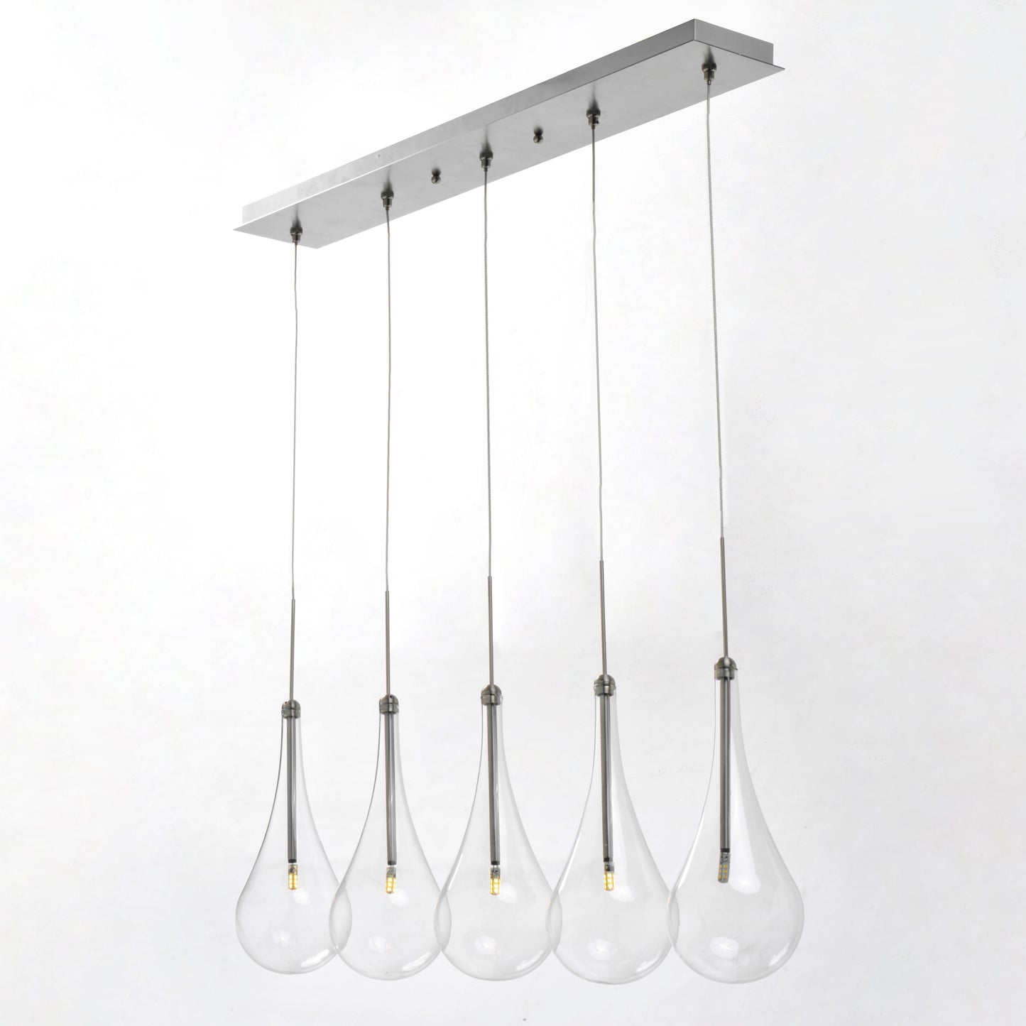 Larmes 5-Light LED Pendant Polished Chrome by ET2