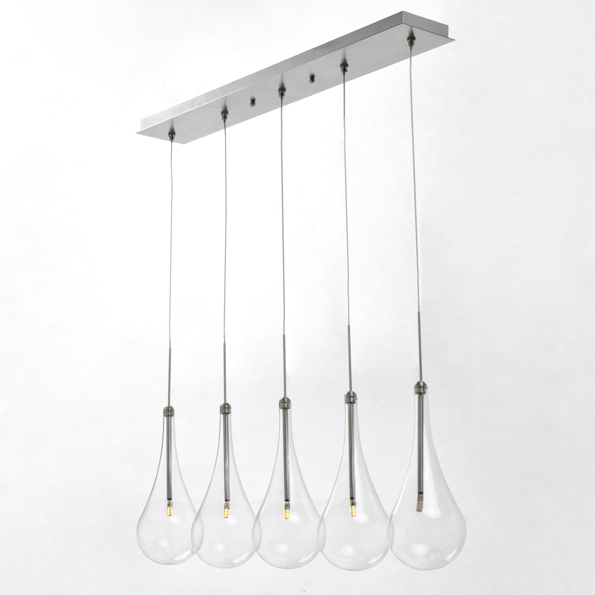 Larmes 5-Light LED Pendant Polished Chrome by ET2