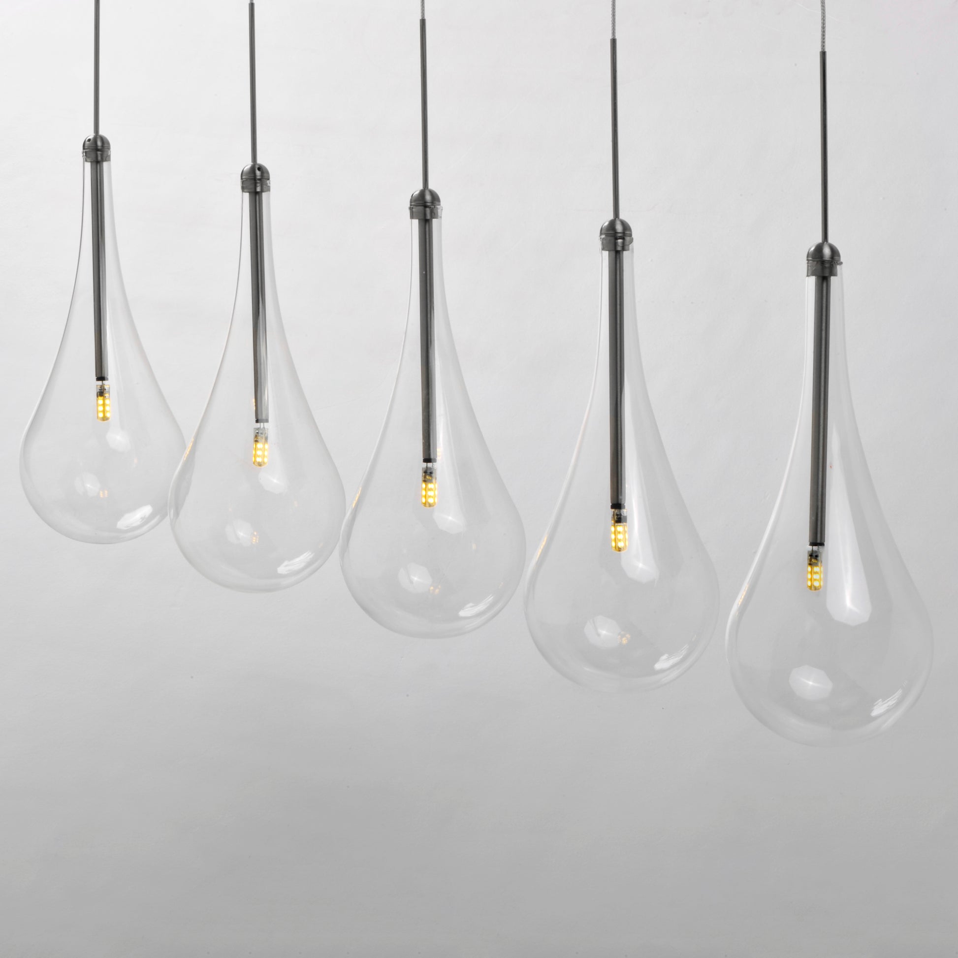 Larmes 5-Light LED Pendant Polished Chrome by ET2