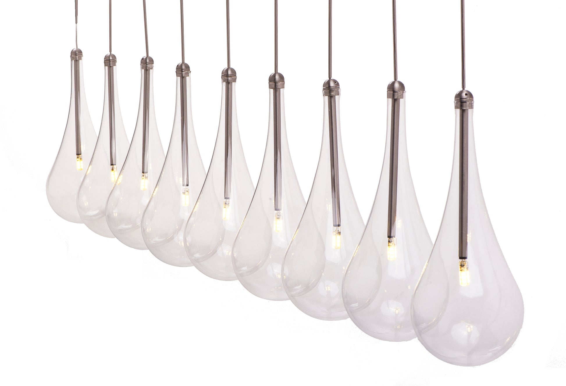 Larmes 9-Light LED Pendant Polished Chrome by ET2