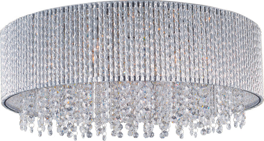 Spiral 10-Light Flush Mount Polished Chrome by ET2