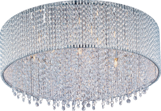 Spiral 7-Light Flush Mount Polished Chrome by ET2