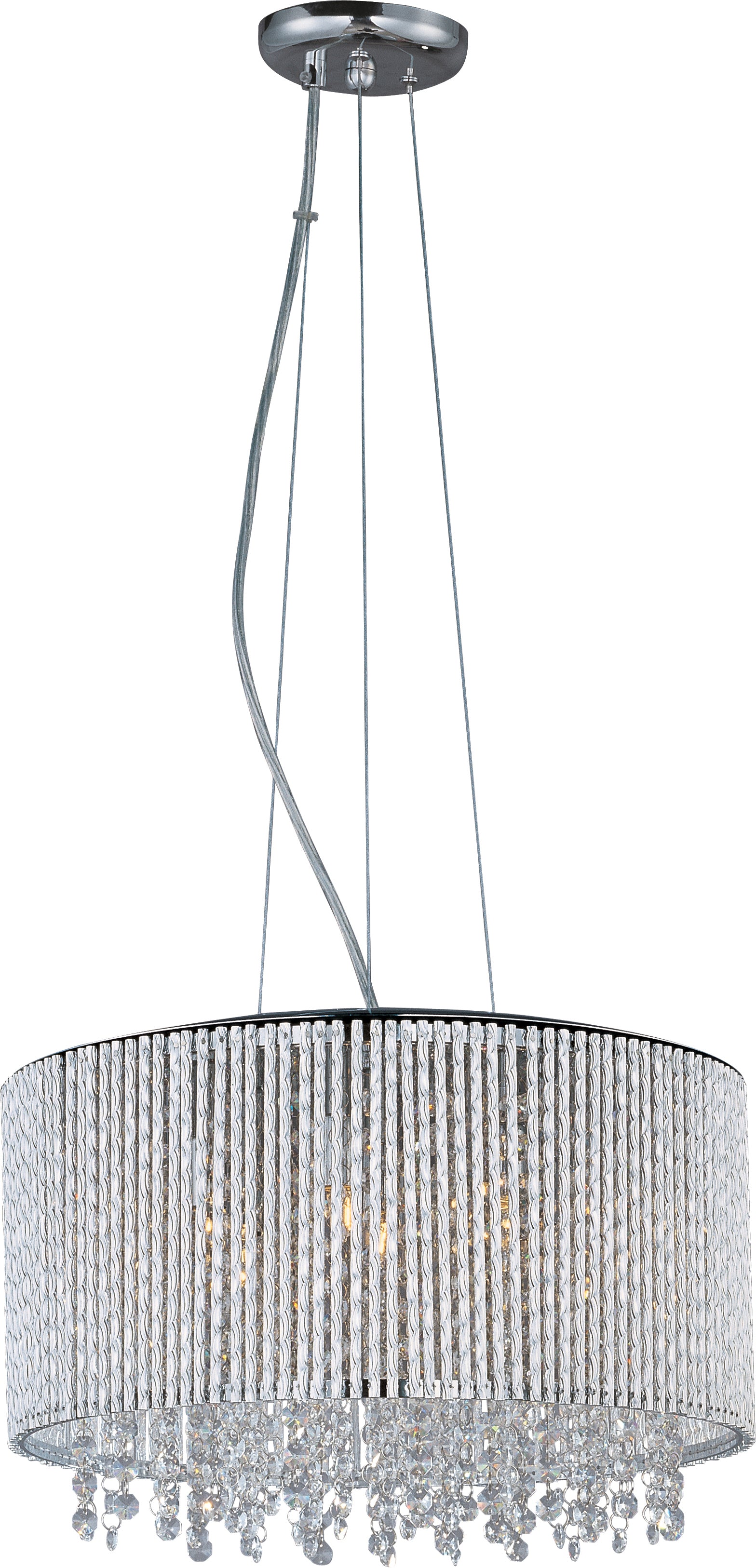 Spiral 7-Light Pendant Polished Chrome by ET2