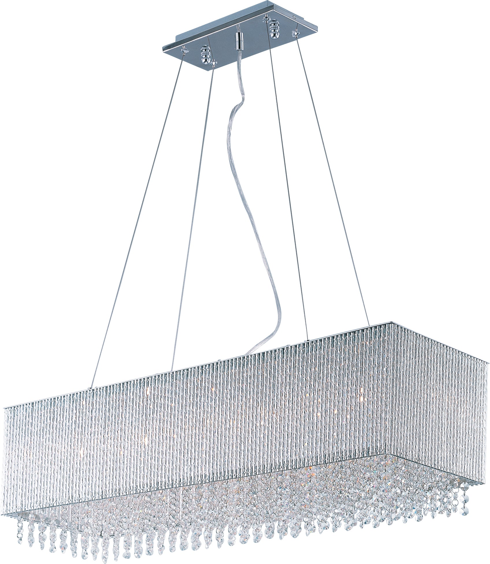 Spiral 9-Light Pendant Polished Chrome by ET2