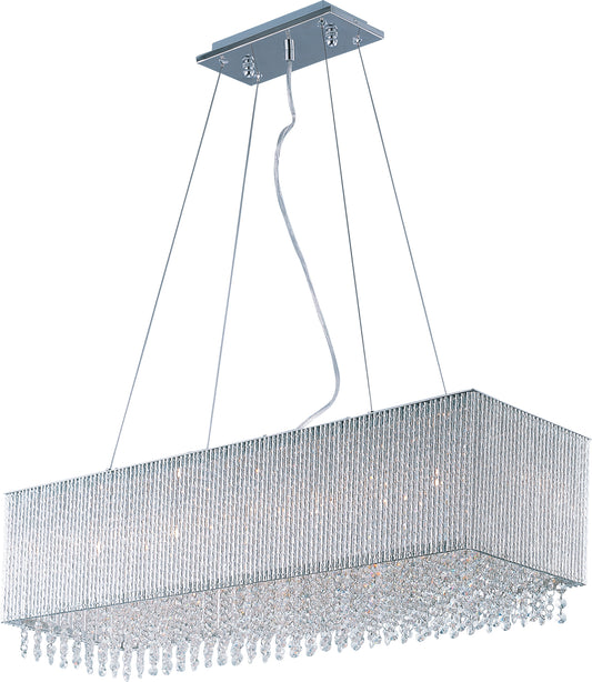 Spiral 9-Light Pendant Polished Chrome by ET2