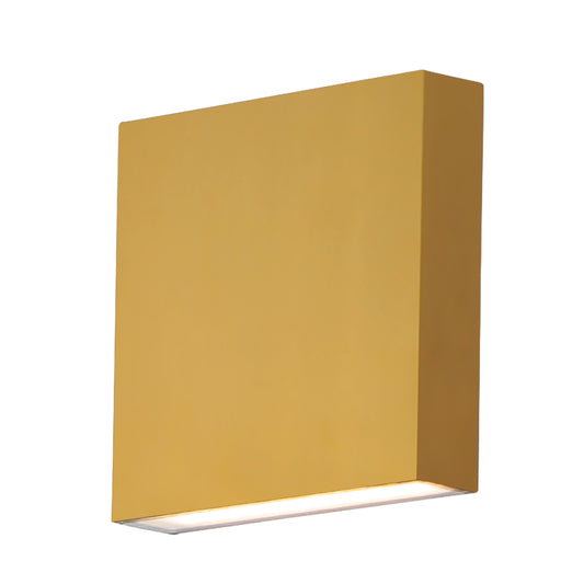 Brik 6.25" LED Outdoor Wall Sconce Natural Aged Brass by ET2