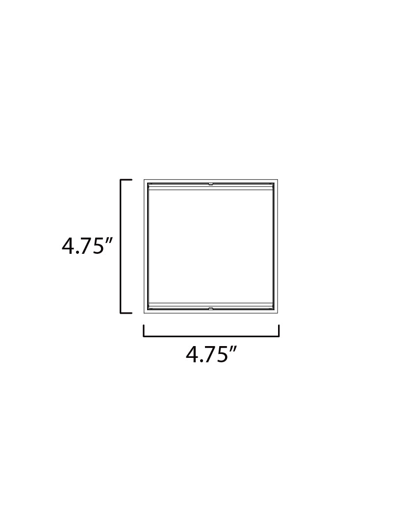Blok 6.75" LED Outdoor Sconce White by ET2