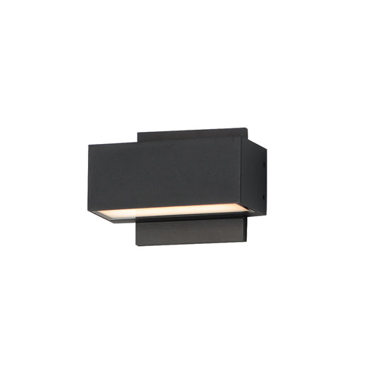 Blok 6.75" LED Outdoor Wall Sconce Black by ET2