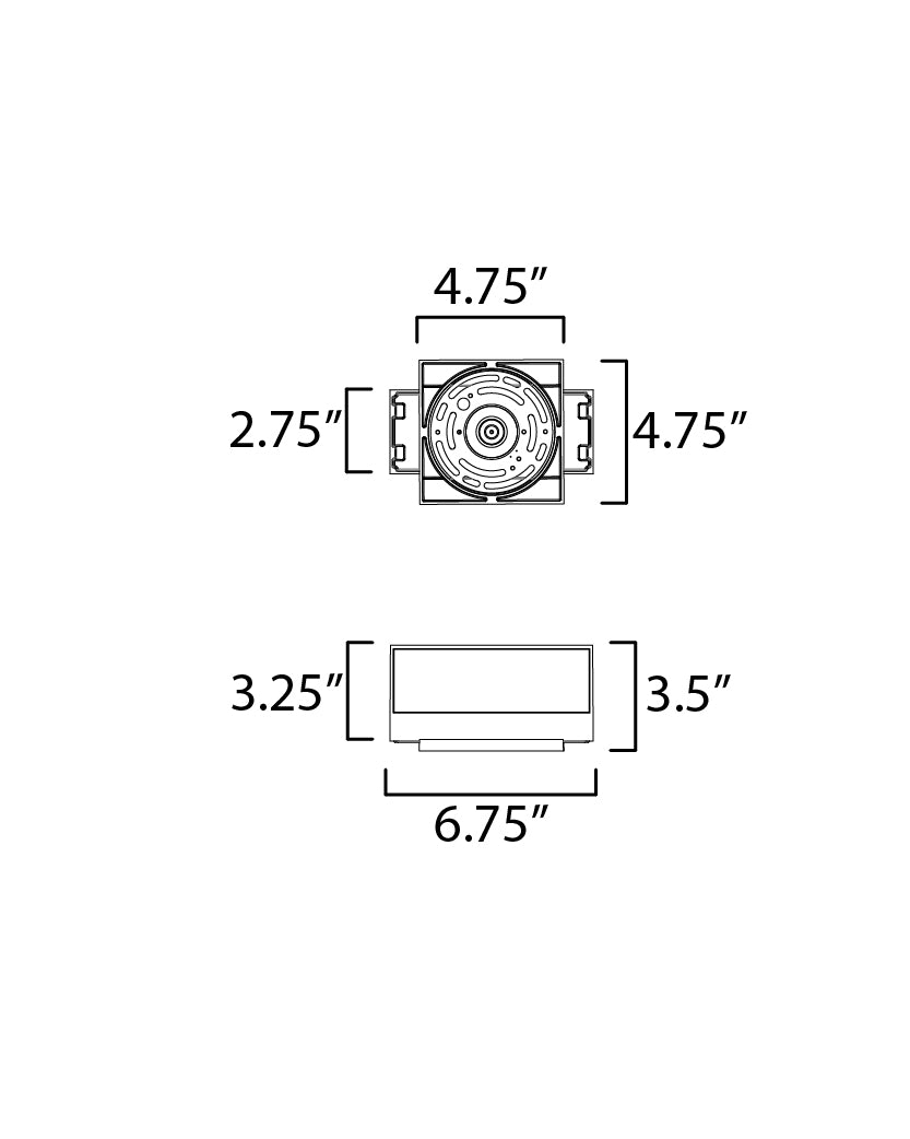 Blok 6.75" LED Outdoor Wall Sconce White by ET2