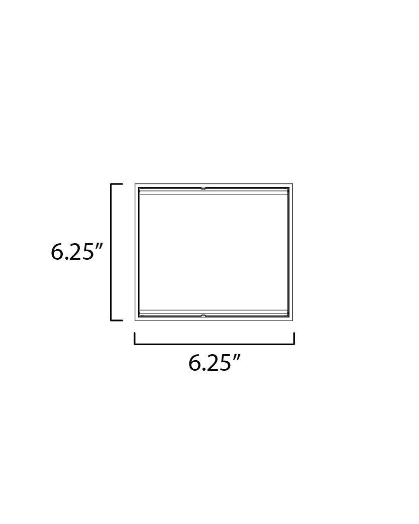 Blok 6.25" LED Outdoor Sconce Black by ET2