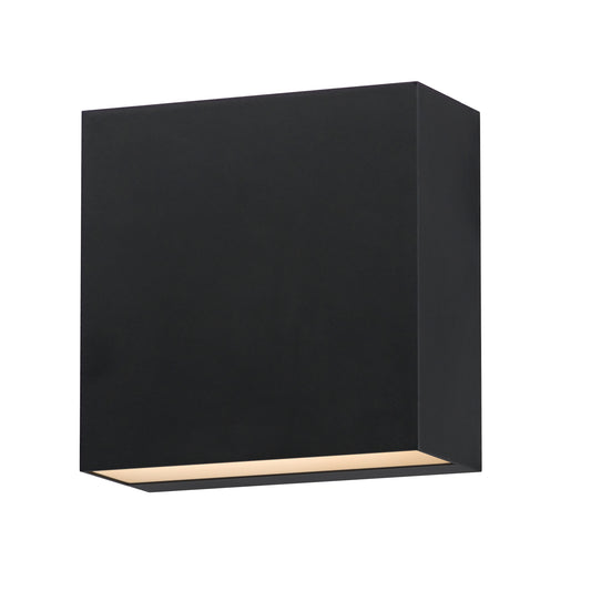 Cubed 5.5" 2-Light LED Outdoor Sconce Black by ET2