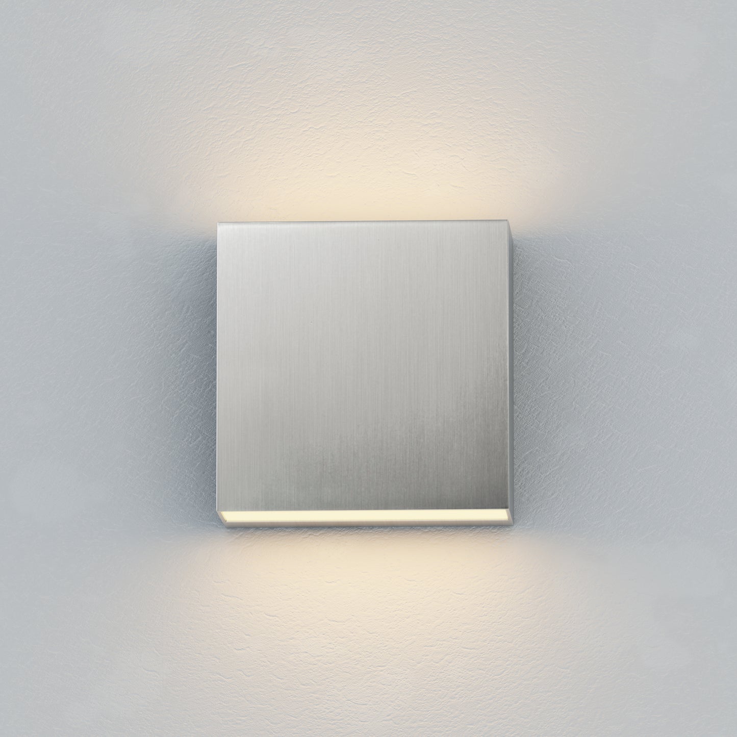 Cubed 5.5" 2-Light LED Outdoor Sconce Satin Aluminum by ET2
