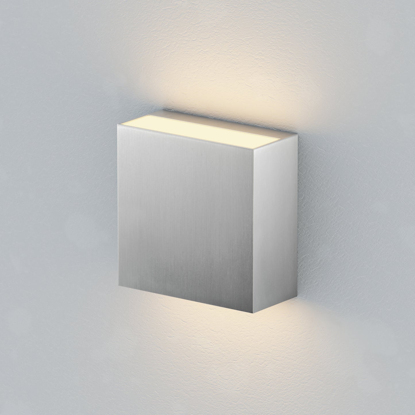 Cubed 5.5" 2-Light LED Outdoor Sconce Satin Aluminum by ET2