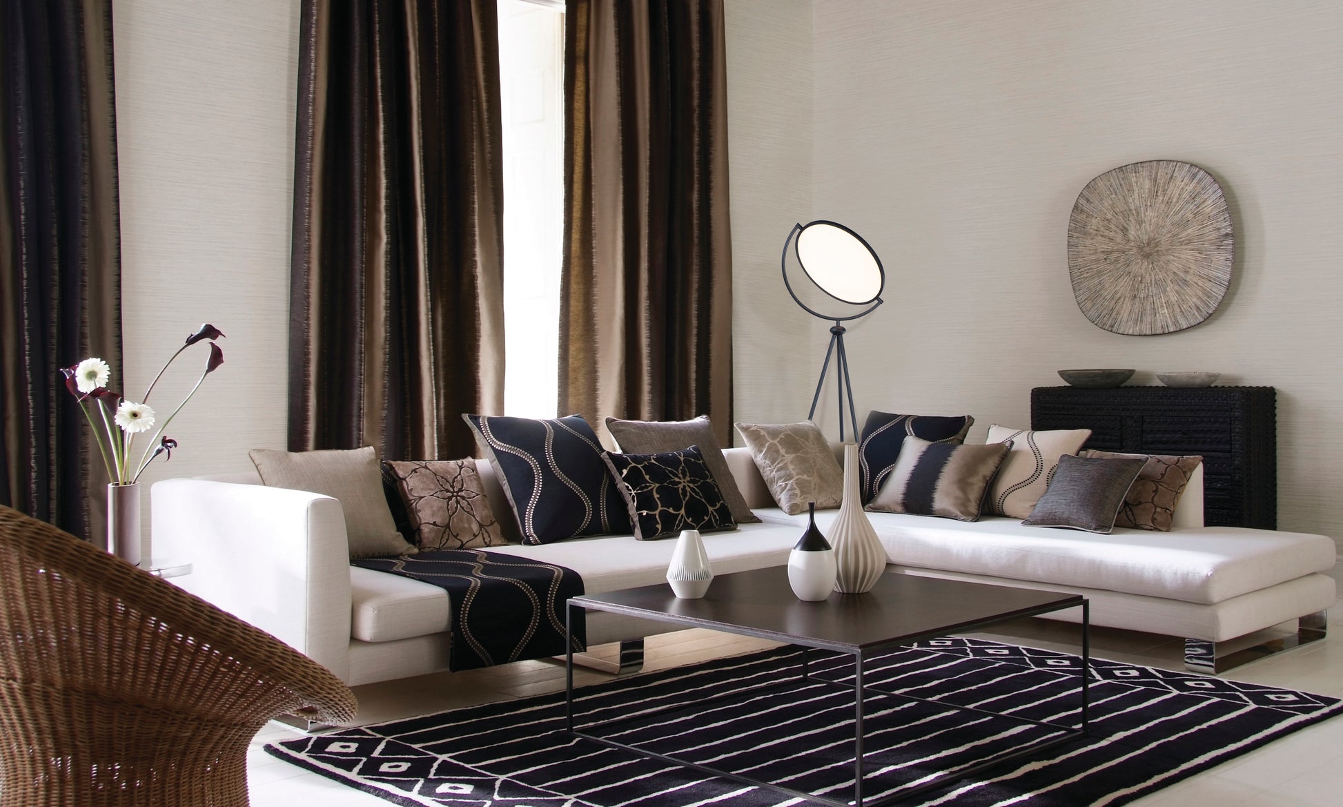 Paddle LED Floor Lamp Black by ET2