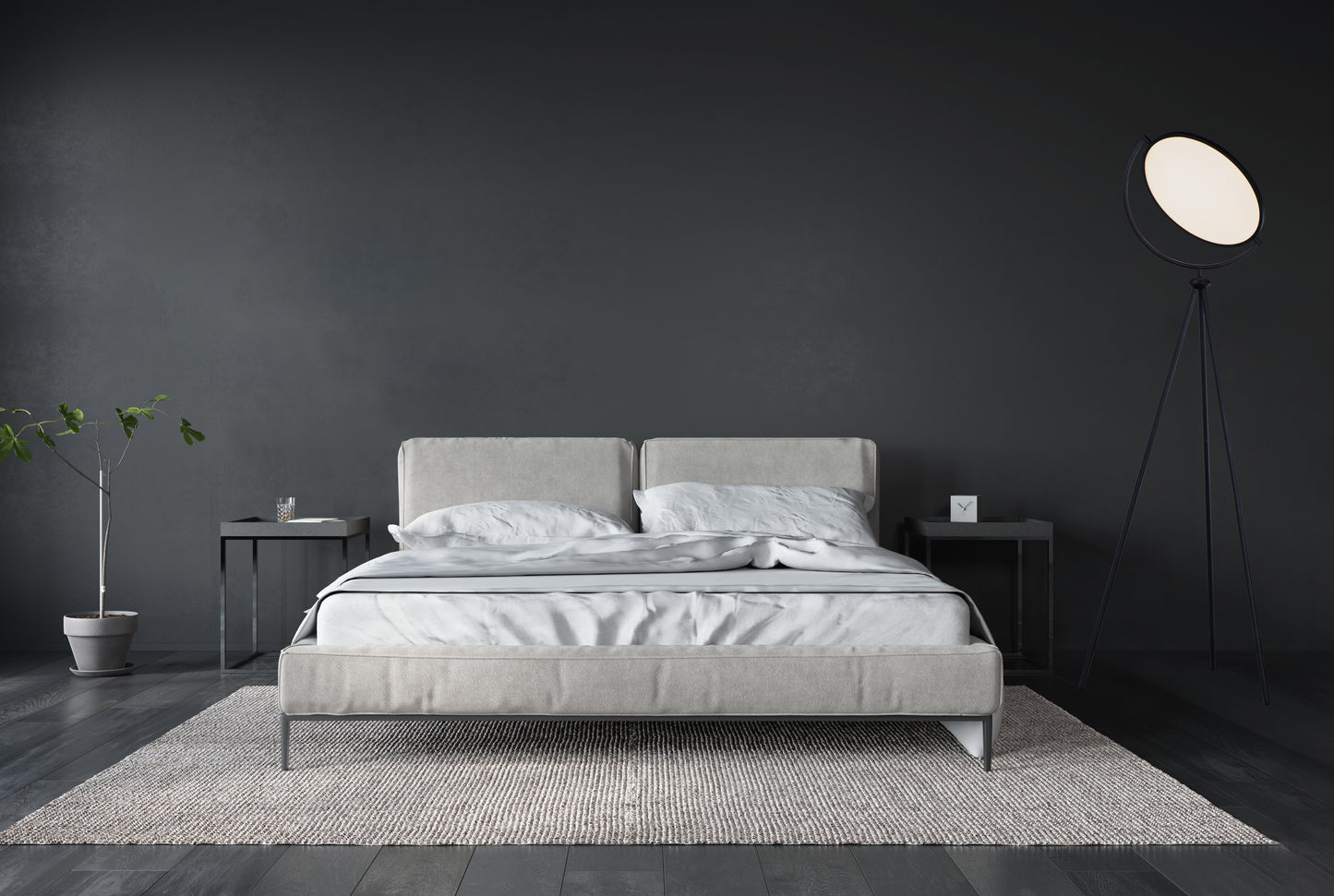 Paddle LED Floor Lamp Black by ET2