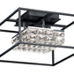 Zephyr LED Flush Mount Black by ET2
