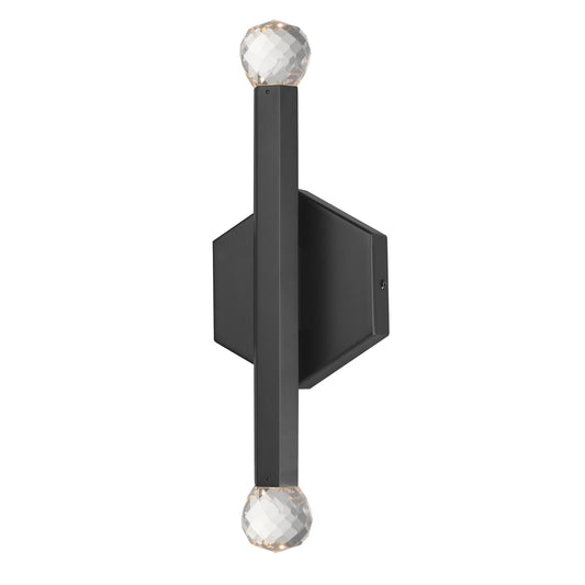 Allumettes 2-Light LED Wall Sconce Black by ET2