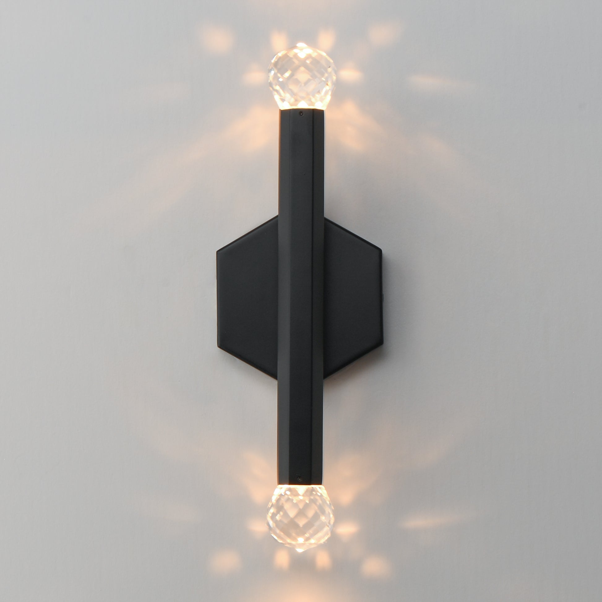 Allumettes 2-Light LED Wall Sconce Black by ET2