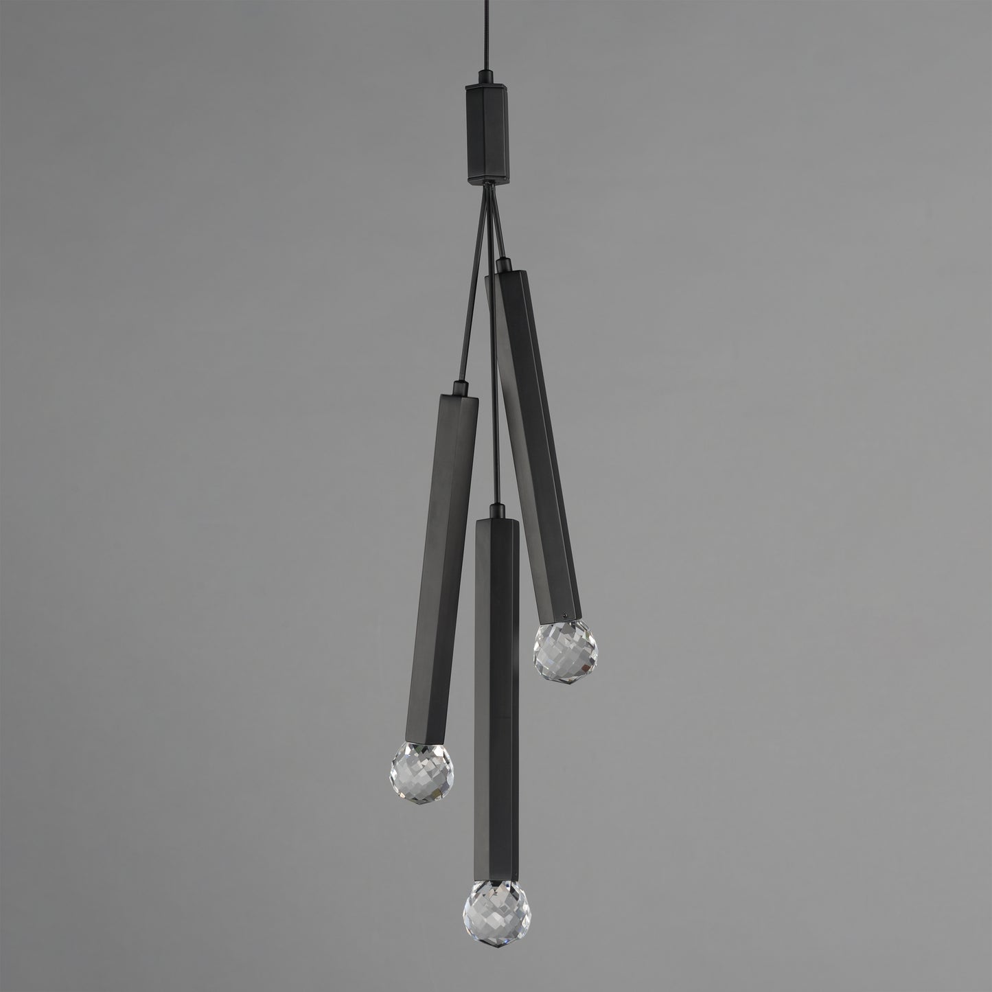 Allumettes 3-Light LED Pendant Black by ET2