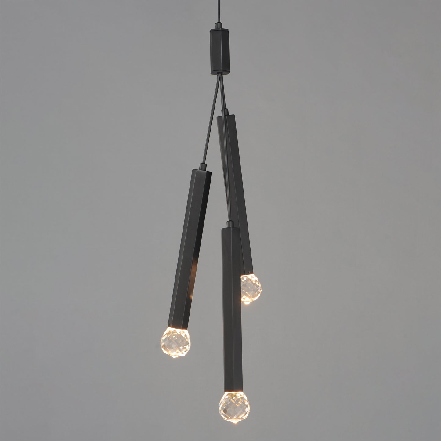 Allumettes 3-Light LED Pendant Black by ET2
