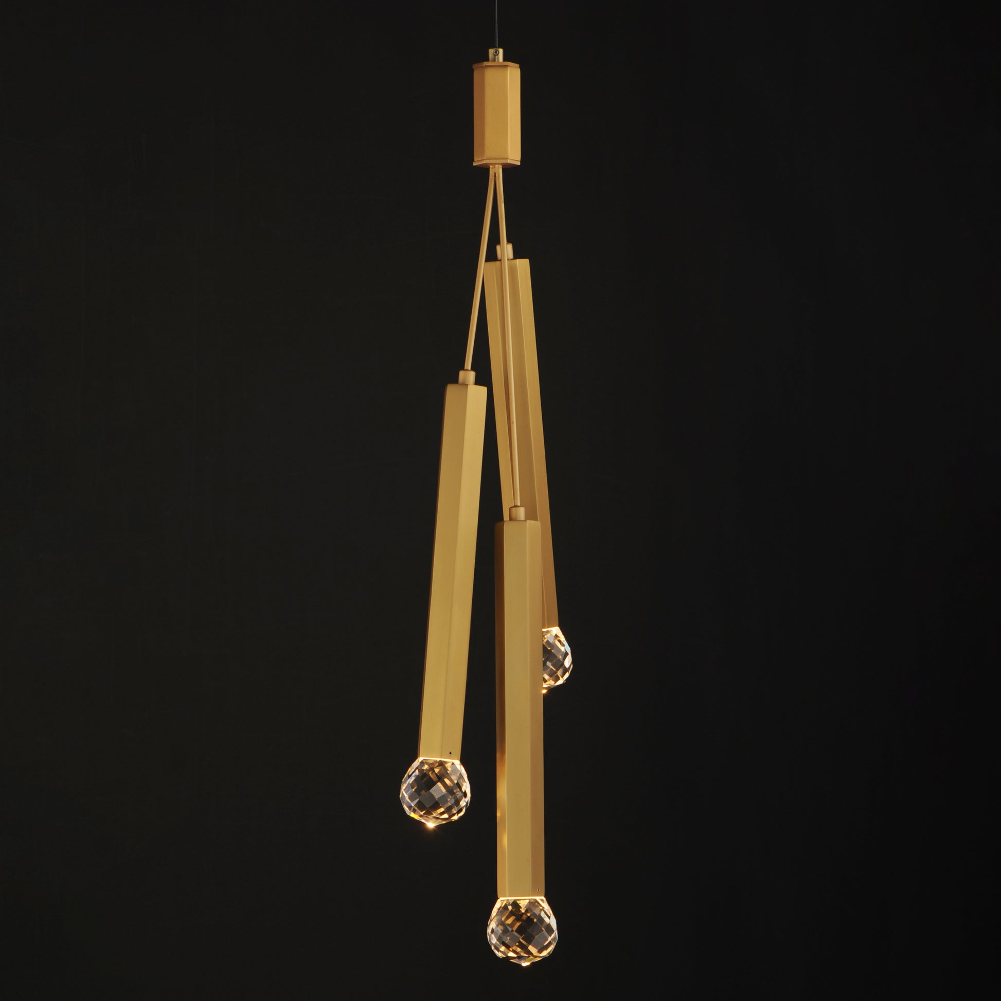 Allumettes 3-Light LED Pendant Gold by ET2