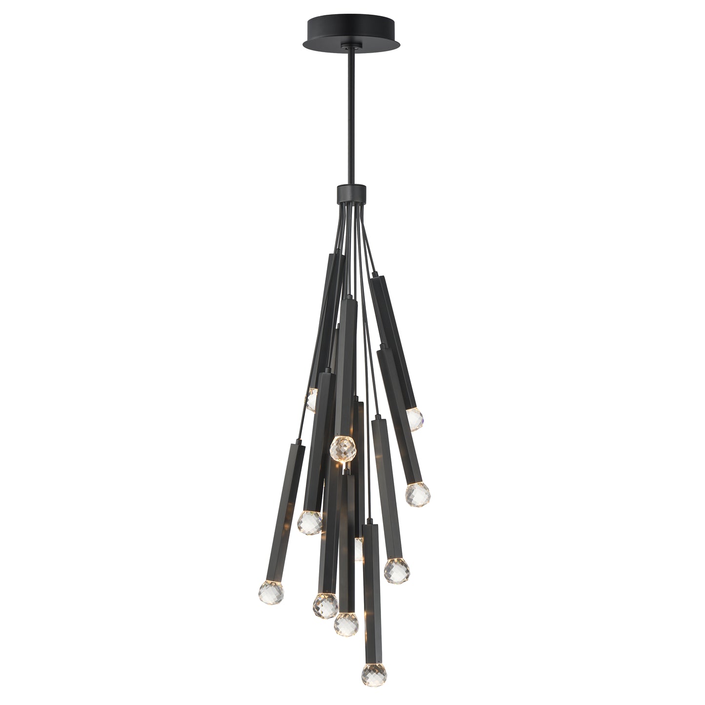 Allumettes 12-Light LED Pendant Black by ET2