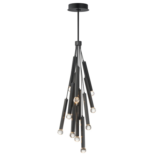 Allumettes 12-Light LED Pendant Black by ET2