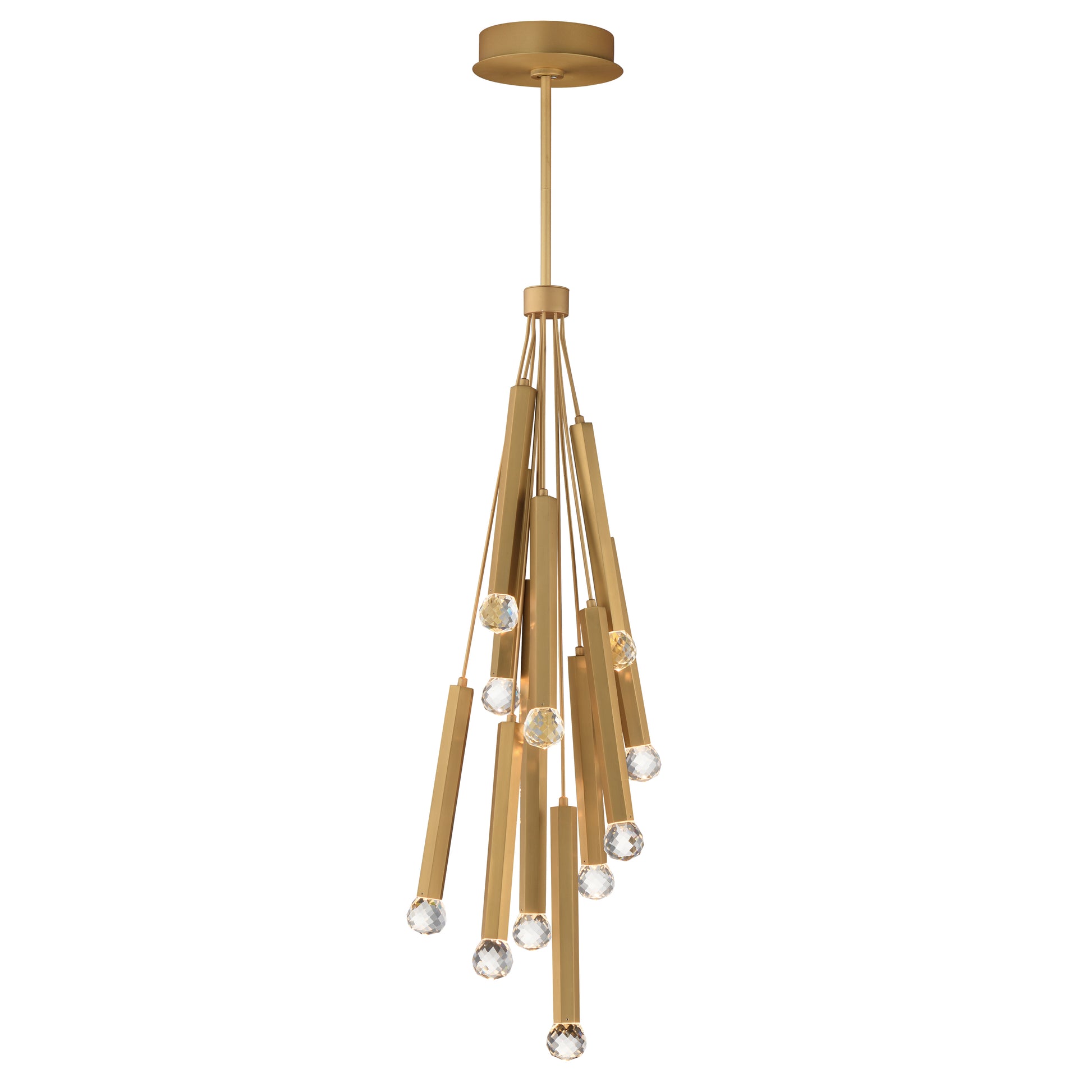Allumettes 12-Light LED Pendant Gold by ET2