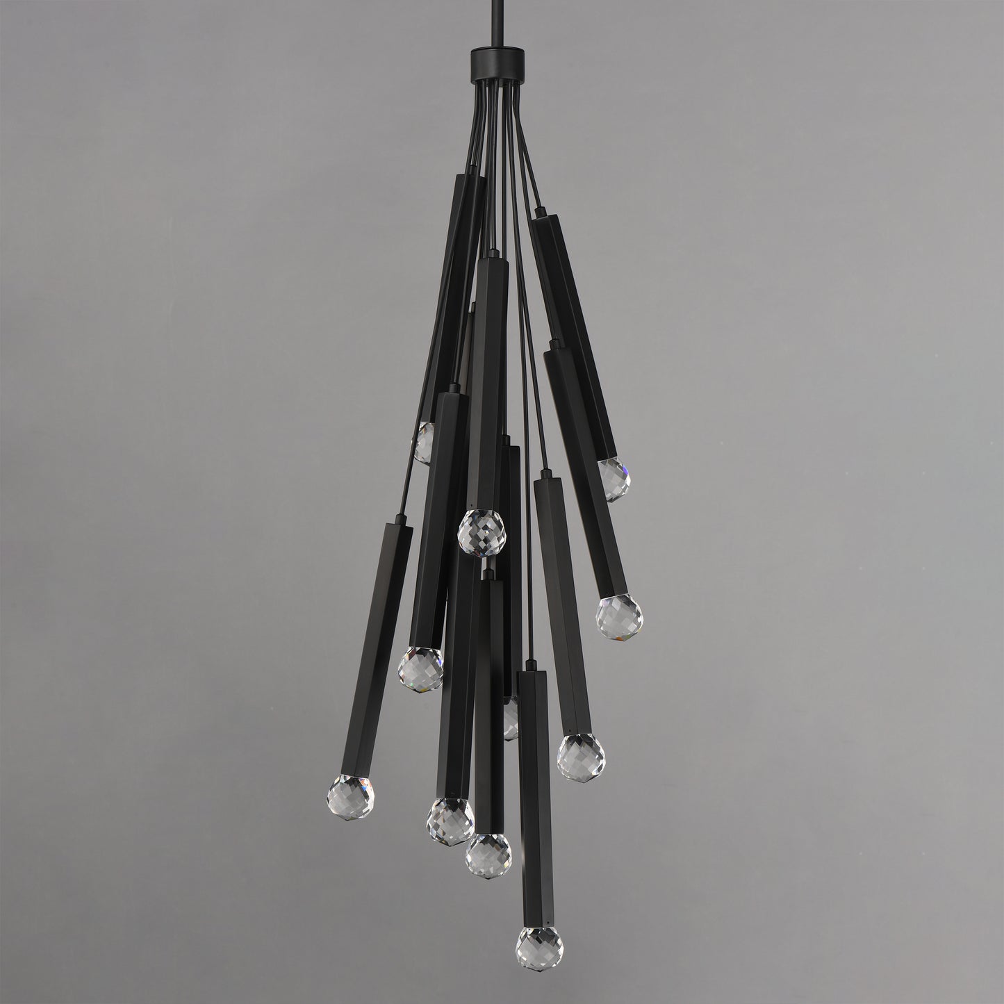 Allumettes 12-Light LED Pendant Black by ET2