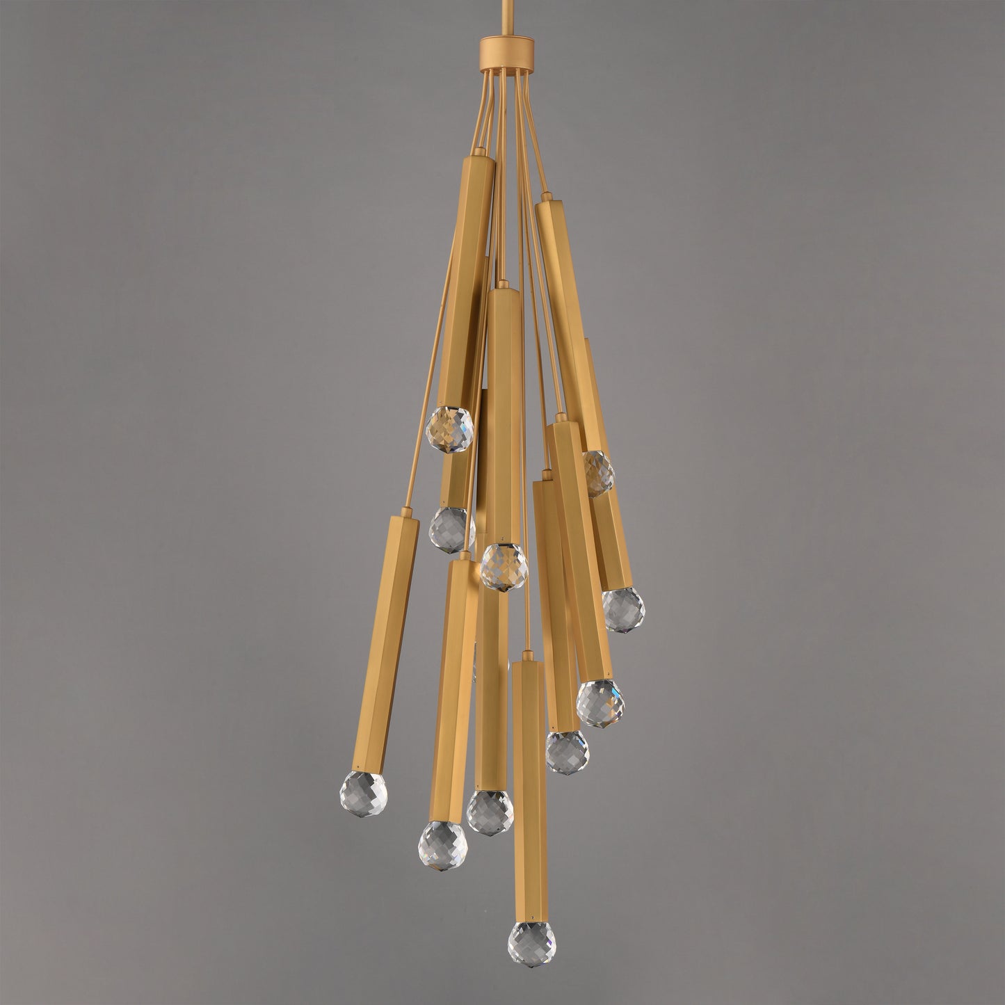 Allumettes 12-Light LED Pendant Gold by ET2