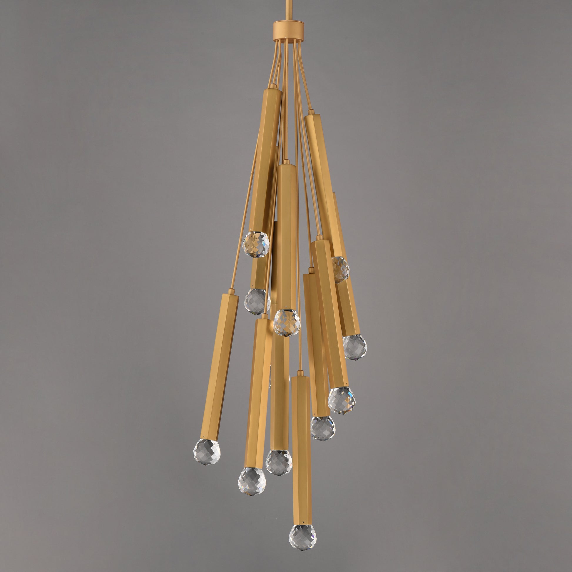 Allumettes 12-Light LED Pendant Gold by ET2