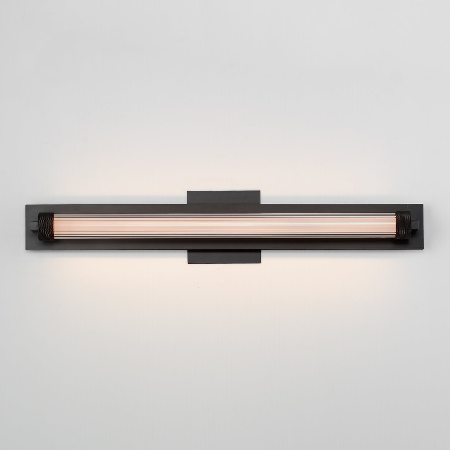 Doric 24" LED Bath Sconce Black by ET2