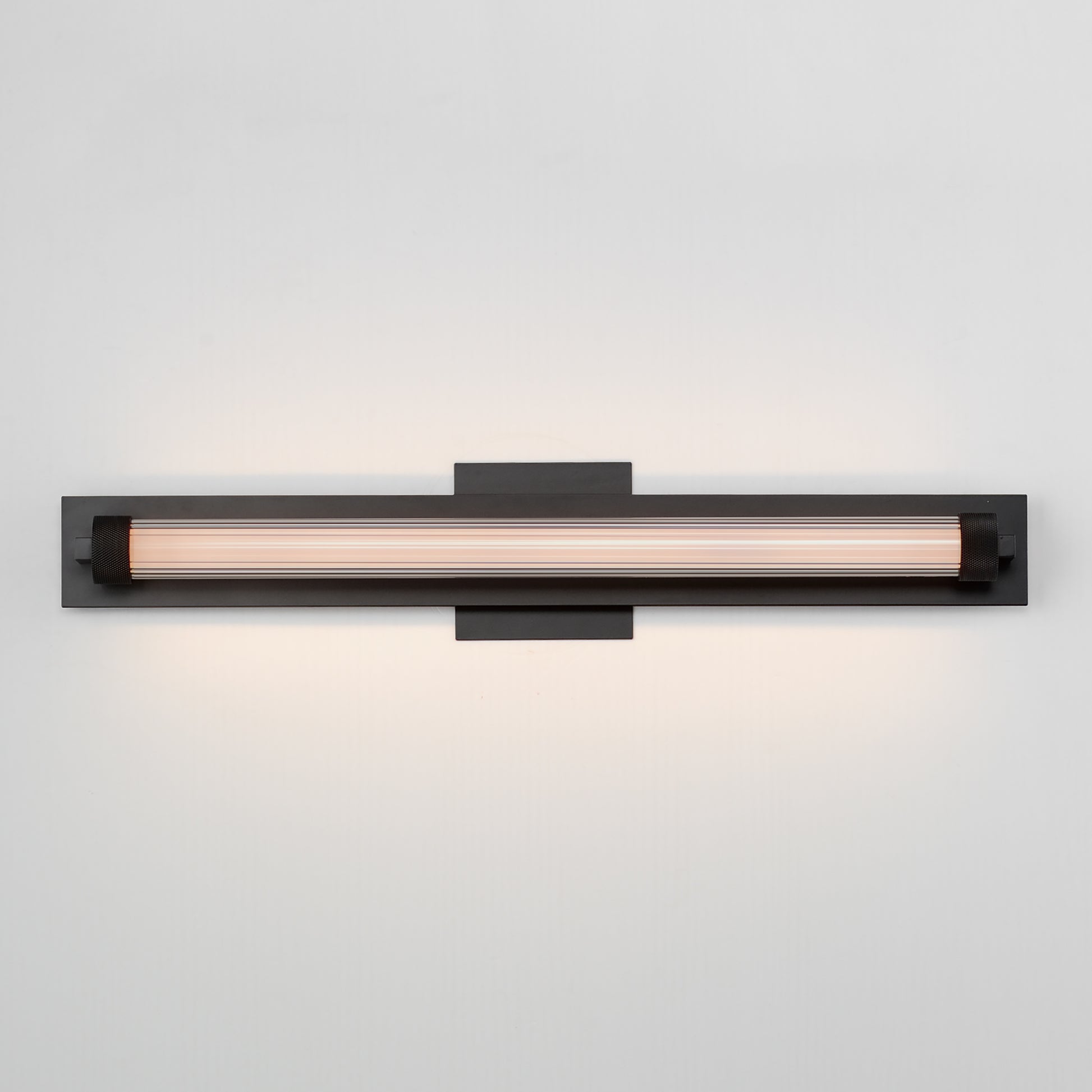 Doric 24" LED Bath Sconce Black by ET2