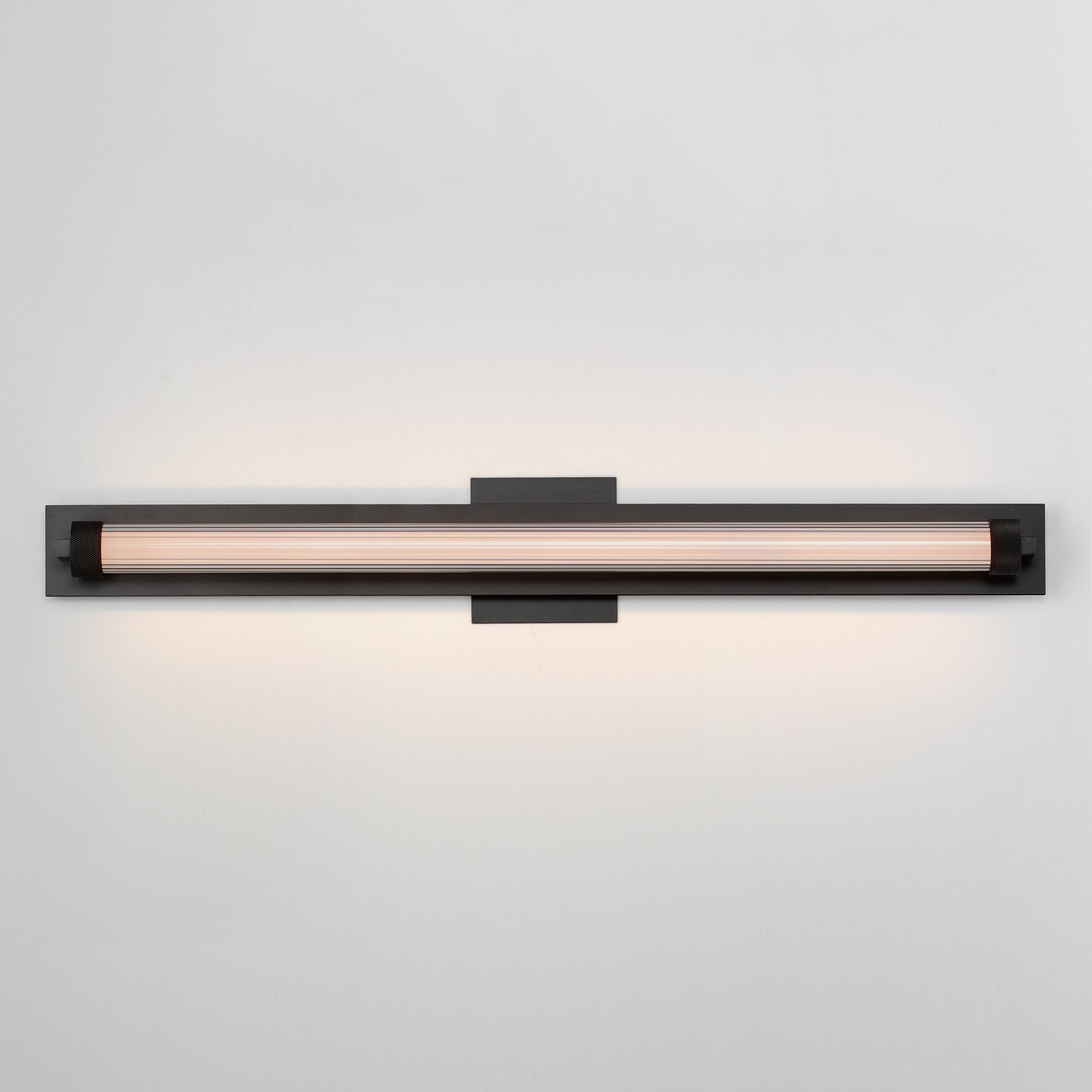 Doric 30" LED Bath Sconce Black by ET2