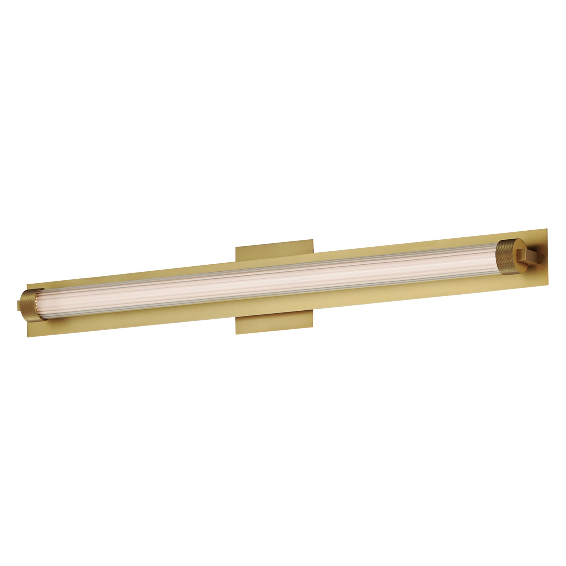 Doric 30" LED Bath Sconce Natural Aged Brass by ET2
