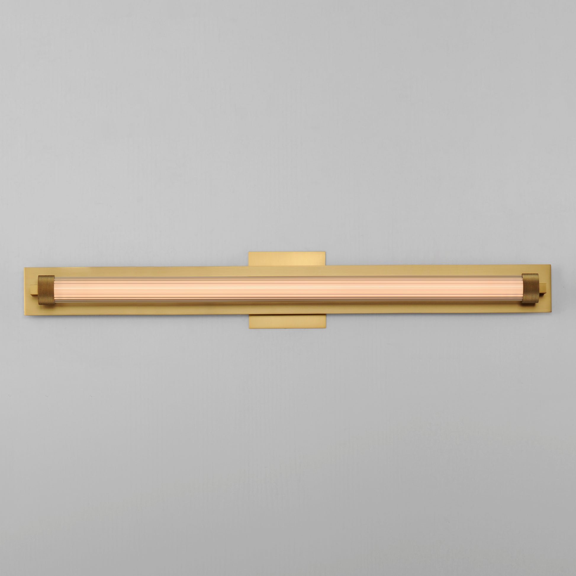 Doric 30" LED Bath Sconce Natural Aged Brass by ET2