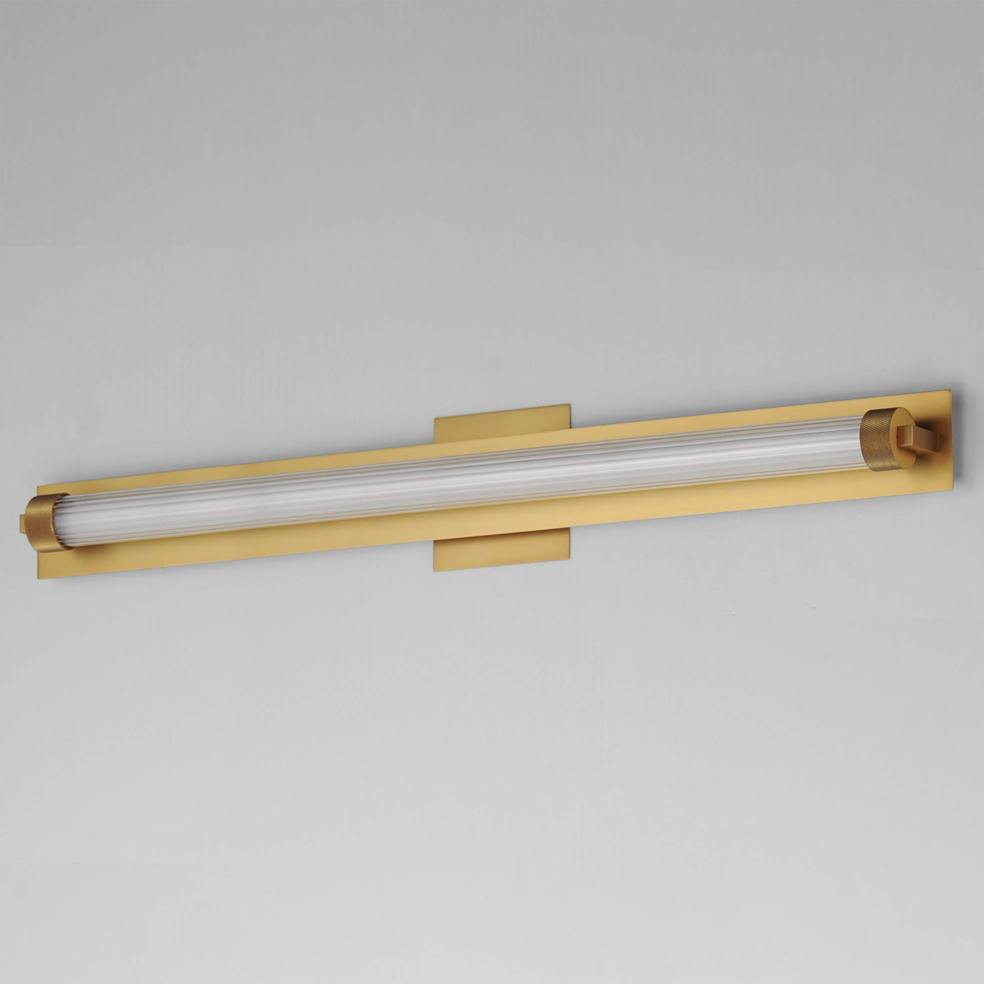 Doric 30" LED Bath Sconce Natural Aged Brass by ET2