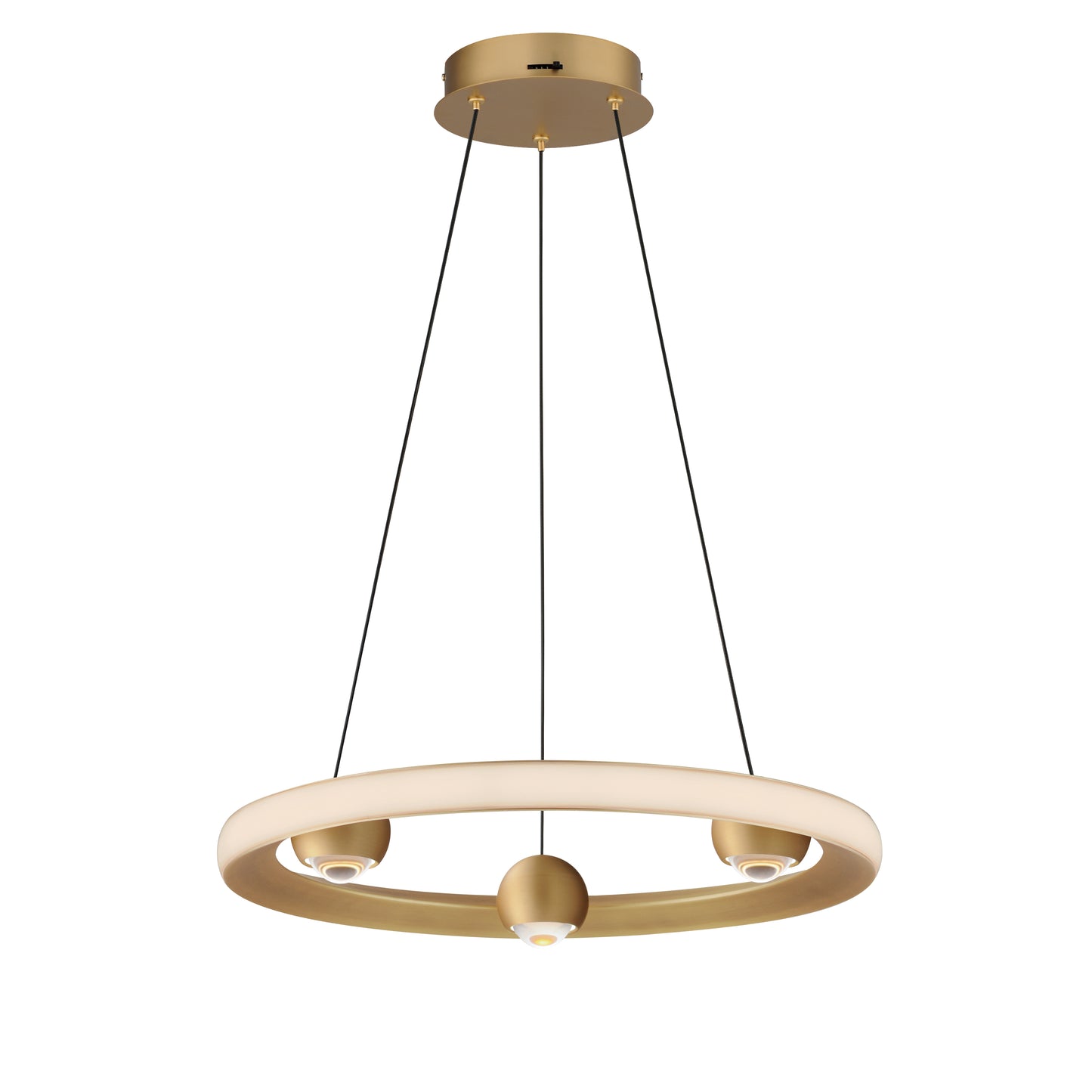 Nodes 18" LED Pendant CCT Select Gold by ET2