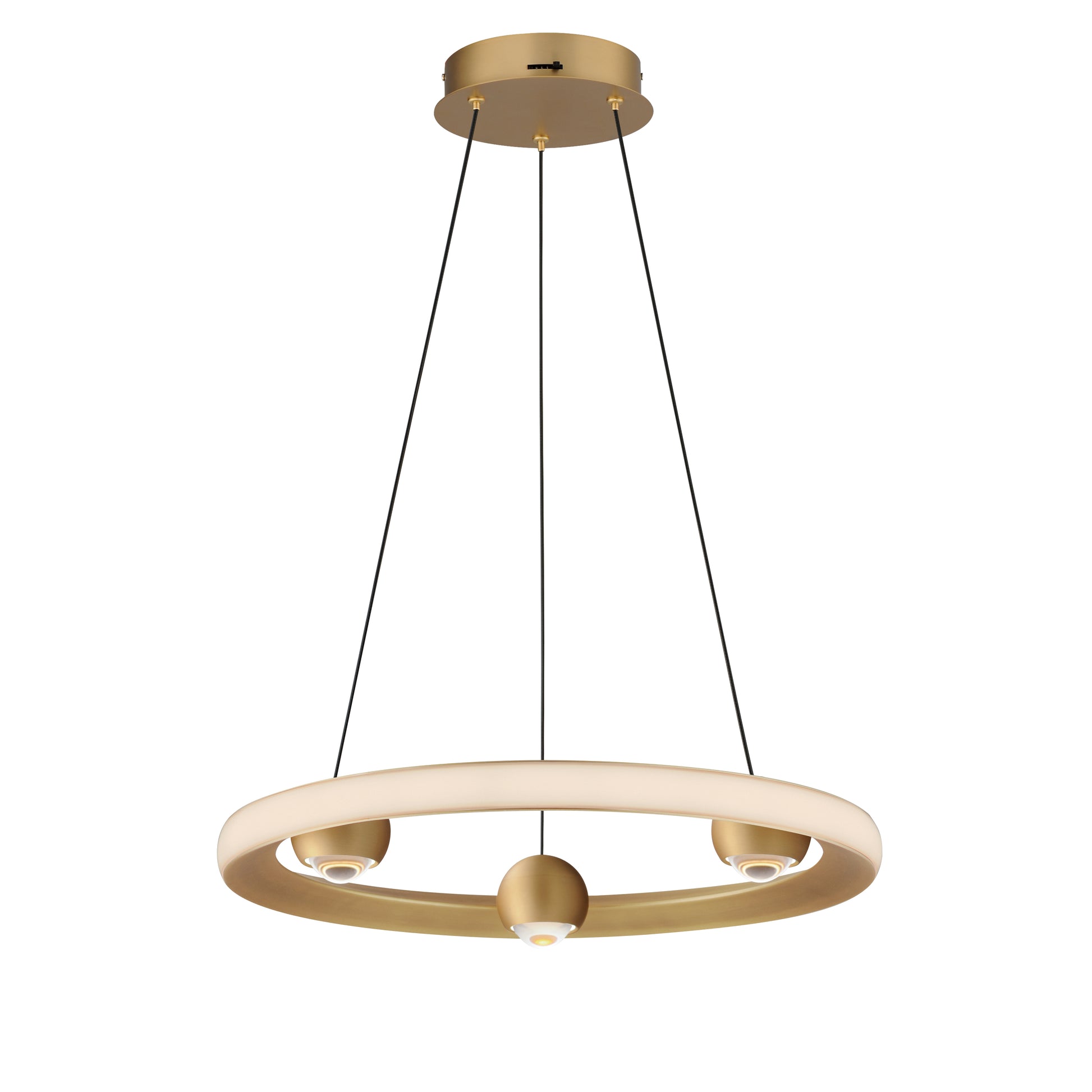 Nodes 18" LED Pendant CCT Select Gold by ET2