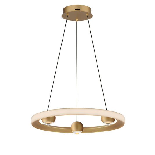 Nodes 18" LED Pendant CCT Select Gold by ET2