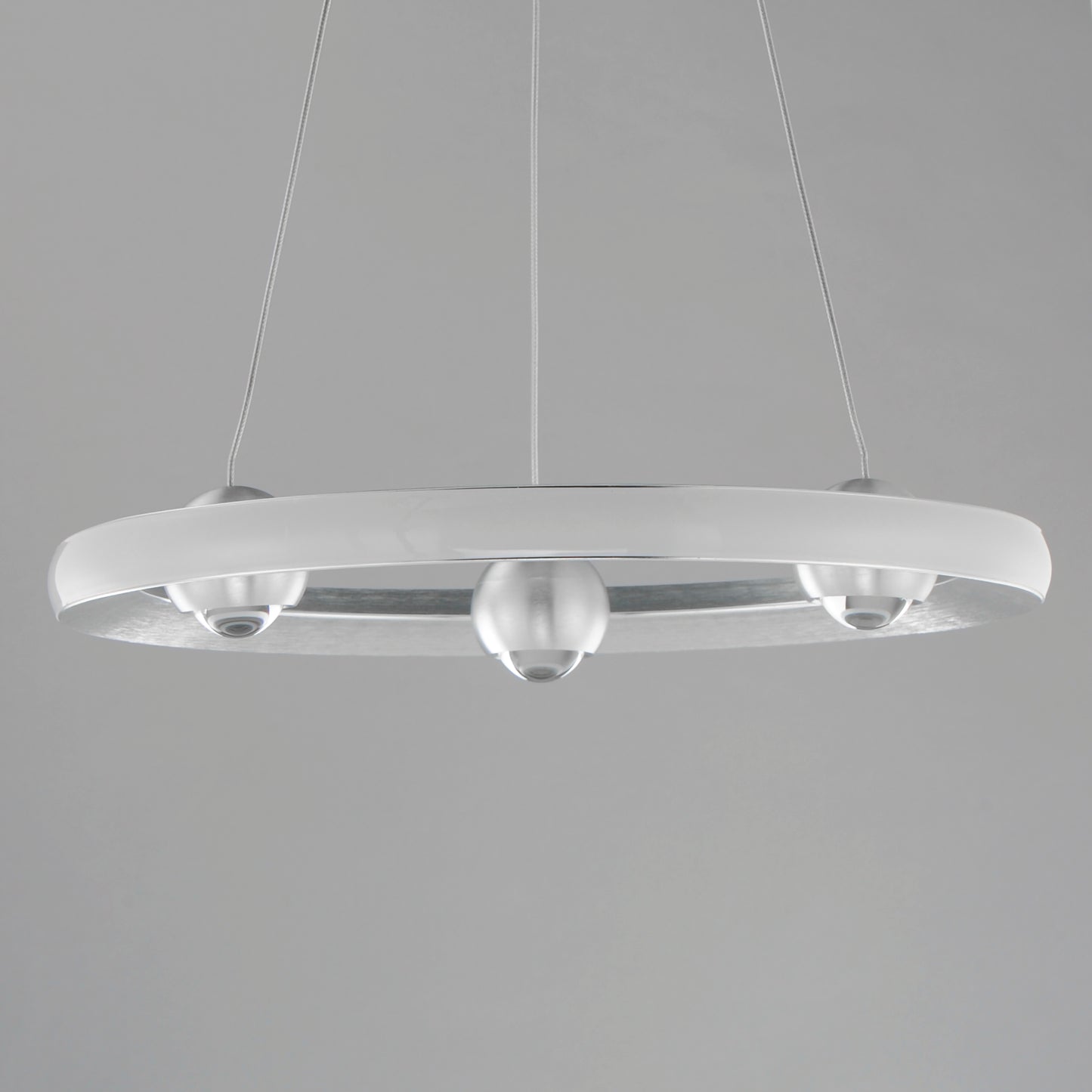 Nodes 18" LED Pendant CCT Select Brushed Aluminum by ET2